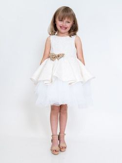 Style 5081 Marc Defang White Size 00 Fun Fashion Engagement Girls Size Cocktail Dress on Queenly