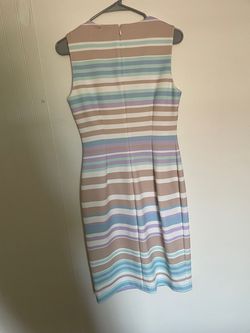 Calvin Klein Multicolor Size 6 High Neck 50 Off A-line Dress on Queenly