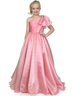 Style 5104 Marc Defang Orange Size 00 Floor Length Pageant Girls Size Ball gown on Queenly