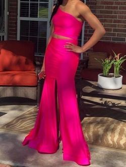 Style 2137 Colors Pink Size 6 2137 Prom Side slit Dress on Queenly
