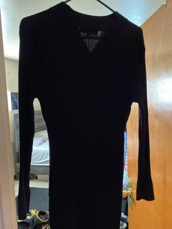 Black Size 24 Straight Dress on Queenly