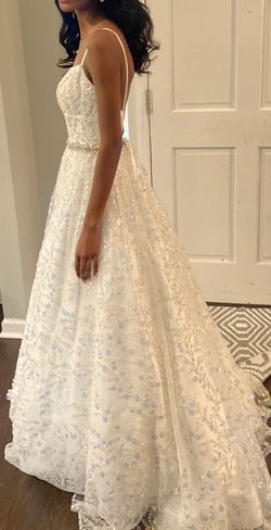 Sherri Hill White Size 00 Jewelled Pageant Belt Ball gown on Queenly