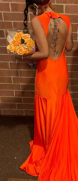 Orange Size 0 Mermaid Dress on Queenly