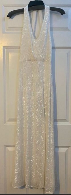 Xscape White Size 4 50 Off Engagement Straight Dress on Queenly