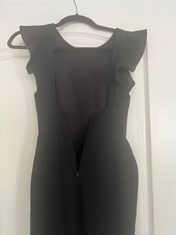 Lulus Black Size 0 High Neck Cotton Jumpsuit Dress on Queenly