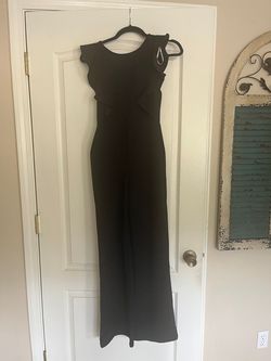 Lulus Black Size 0 High Neck Cotton Jumpsuit Dress on Queenly