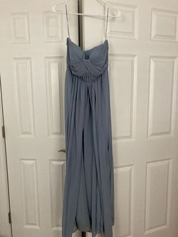 Style BG2002DB04 Blue Size 12 A-line Dress on Queenly