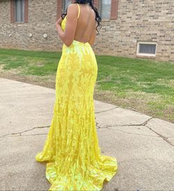 Jovani Yellow Size 2 Prom Mermaid Dress on Queenly