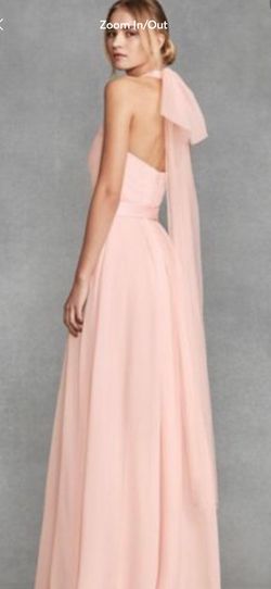 Vera Wang Nude Size 8 -1 Floor Length A-line Dress on Queenly