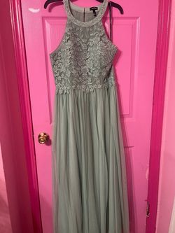 Macy's Green Size 16 Prom Straight Dress on Queenly