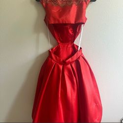 Sherri Hill Red Size 00 Sorority Formal High Neck 50 Off Cocktail Dress on Queenly