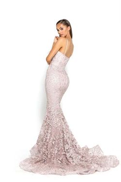 Style PS2009 Portia and Scarlett Pink Size 10 Lace Floor Length 50 Off Military Mermaid Dress on Queenly