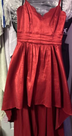 B. Darlin Red Size 16 Medium Height Straight Dress on Queenly