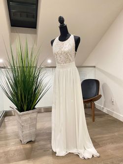 Lulus White Size 4 Bridgerton High Neck Sorority A-line Dress on Queenly