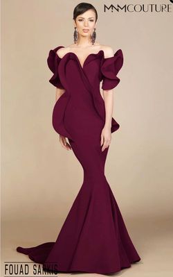 MNM Couture Red Size 4 Burgundy Mermaid Dress on Queenly