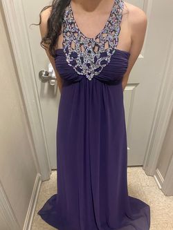 Purple Size 8 Straight Dress on Queenly