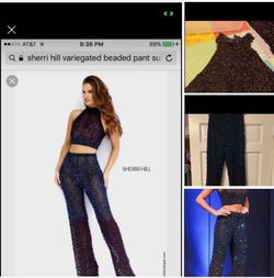 Sherri Hill Black Size 4 Floor Length Jumpsuit Dress on Queenly