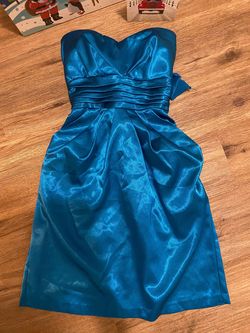 Teeze Me Blue Size 4 Midi Cocktail Dress on Queenly