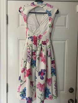 Asos White Size 4 Midi Bridal Shower Cocktail Dress on Queenly
