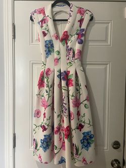 Asos White Size 4 Midi Bridal Shower Cocktail Dress on Queenly