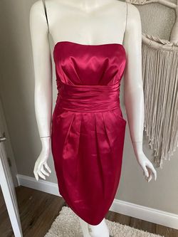 David's Bridal Red Size 4 Midi Cocktail Dress on Queenly