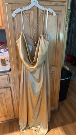 Gold Size 30 Ball gown on Queenly