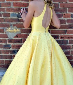 Sherri Hill Yellow Size 0 High Neck 50 Off Ball gown on Queenly