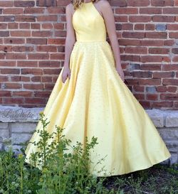 Sherri Hill Yellow Size 0 High Neck 50 Off Ball gown on Queenly