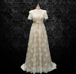 Wonderland By Lilian Nude Size 16 Mini Custom Bridgerton A-line Dress on Queenly
