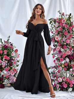Style FSWD0851 Faeriesty Black Size 8 Tulle Belt A-line Dress on Queenly