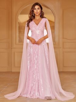 Style LAWD8002 Faeriesty Pink Size 0 Floor Length Jersey Lawd8002 Tall Height A-line Dress on Queenly