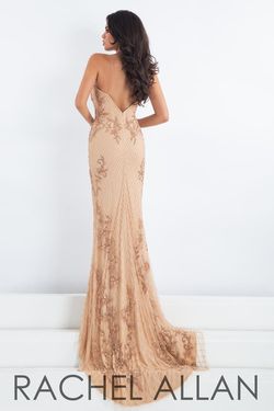 Style 5014 Rachel Allan Gold Size 6 50 Off Jersey Straight Dress on Queenly
