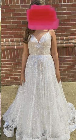 Sherri Hill White Size 0 Lace Floor Length A-line Dress on Queenly