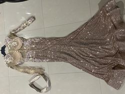 Nude Size 4 Mermaid Dress on Queenly