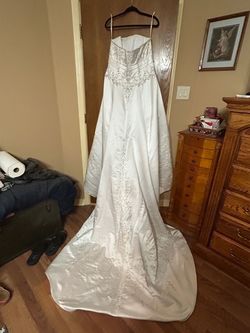 White Size 16 A-line Dress on Queenly