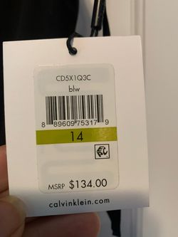 Calvin Klein Black Size 14 Plunge Cocktail Dress on Queenly