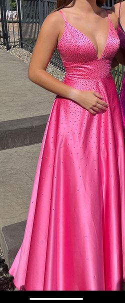 David's Bridal Pink Size 2 Prom Straight Dress on Queenly