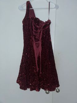 Johnathan Kayne Red Size 6 One Shoulder Prom 50 Off Cocktail Dress on Queenly