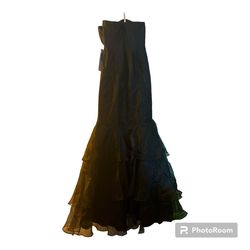 Style 20072315 David's Bridal Black Size 4 Polyester Strapless Prom 50 Off Mermaid Dress on Queenly