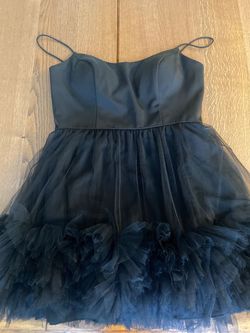 Mac Duggal Black Size 10 Medium Height Plunge Pageant Cocktail Dress on Queenly