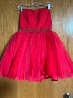 Sherri Hill Red Size 4 Sunday Prom Summer Fun Fashion Cocktail Dress on Queenly