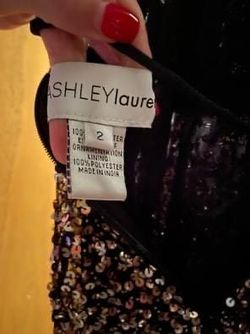 Ashley Lauren Silver Size 2 Nightclub Party Cocktail Dress on Queenly