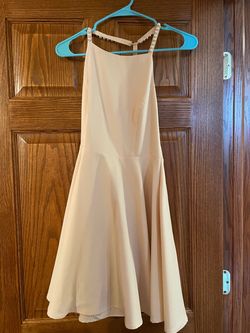 Lulus Nude Size 4 Pageant Sorority Cocktail Dress on Queenly