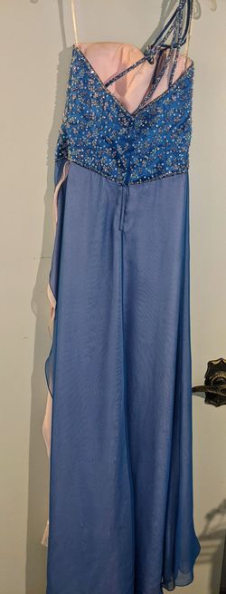 Tony Bowls Blue Size 8 50 Off Pageant Side slit Dress on Queenly