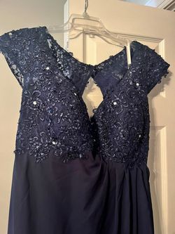Blue Size 18 Straight Dress on Queenly