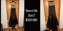 Sherri Hill Black Size 2 Pageant Floor Length Mermaid Dress on Queenly