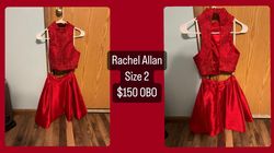 Rachel Allan Red Size 2 Sorority Rush Cocktail Dress on Queenly