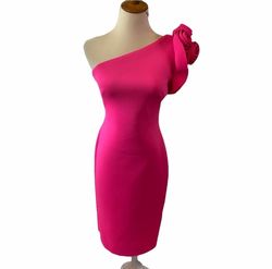 Eliza J Pink Size 2 50 Off Tea Length Pageant Cocktail Dress on Queenly