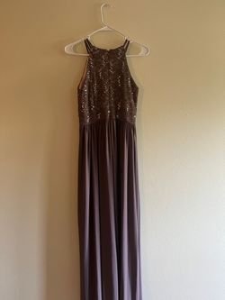 Nightway Purple Size 8 Pageant Floor Length Plunge A-line Dress on Queenly
