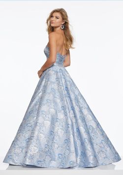 MoriLee Blue Size 8 70 Off Strapless Ball gown on Queenly
